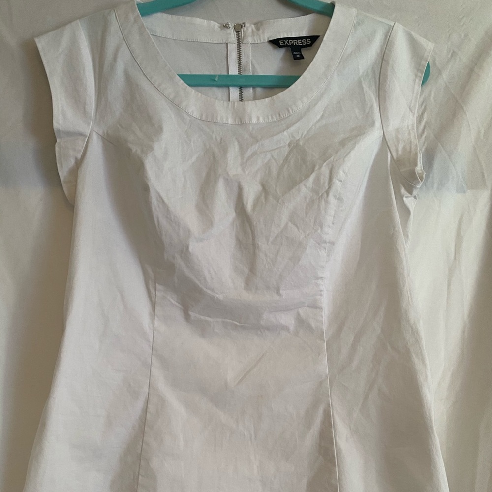 White Express Brand Work Blouse